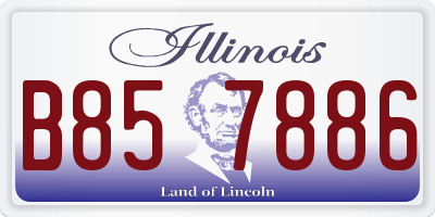 IL license plate B857886