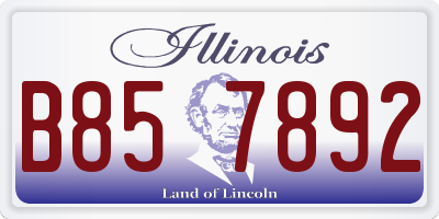 IL license plate B857892