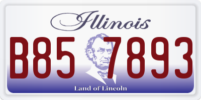IL license plate B857893