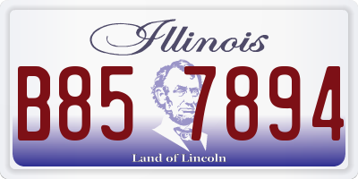 IL license plate B857894