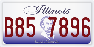 IL license plate B857896