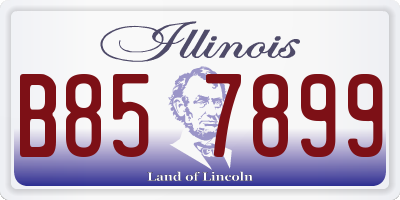 IL license plate B857899
