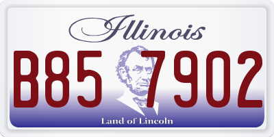 IL license plate B857902