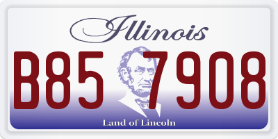 IL license plate B857908