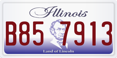 IL license plate B857913