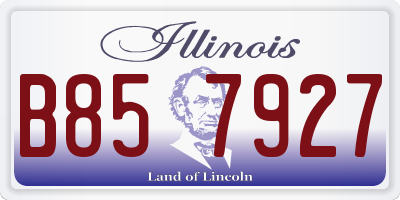 IL license plate B857927