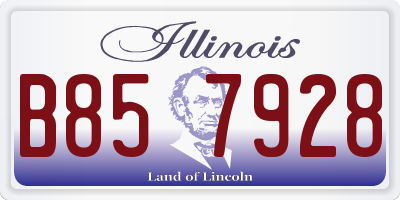 IL license plate B857928