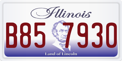 IL license plate B857930