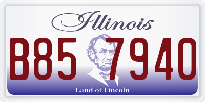 IL license plate B857940