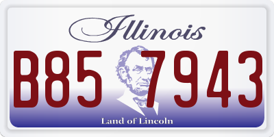 IL license plate B857943
