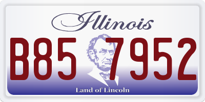 IL license plate B857952