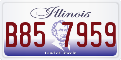 IL license plate B857959