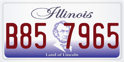 IL license plate B857965