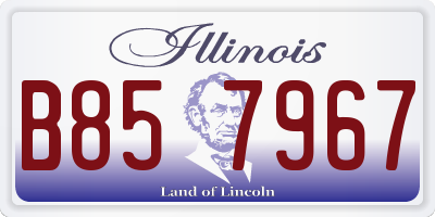 IL license plate B857967