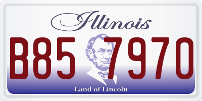 IL license plate B857970