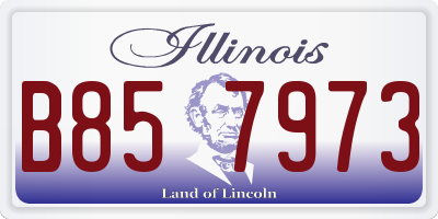 IL license plate B857973