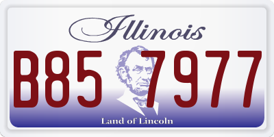 IL license plate B857977
