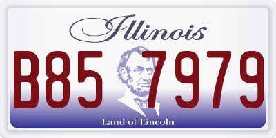IL license plate B857979