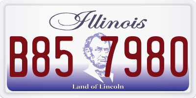 IL license plate B857980