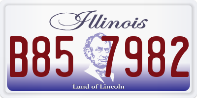 IL license plate B857982