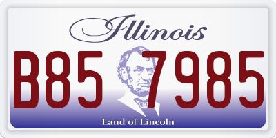 IL license plate B857985