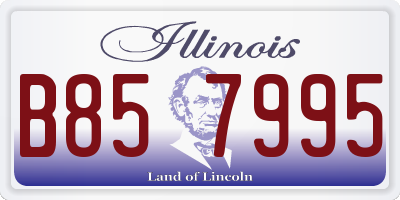 IL license plate B857995