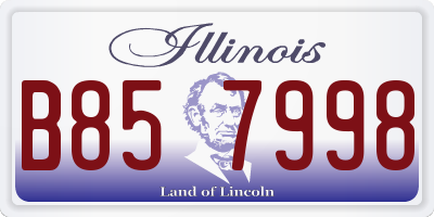 IL license plate B857998