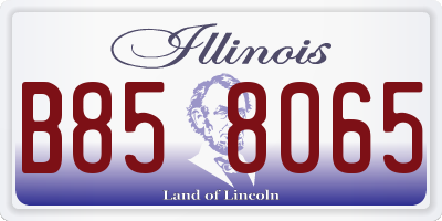 IL license plate B858065