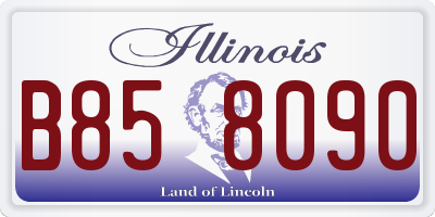 IL license plate B858090