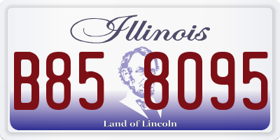 IL license plate B858095