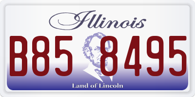 IL license plate B858495