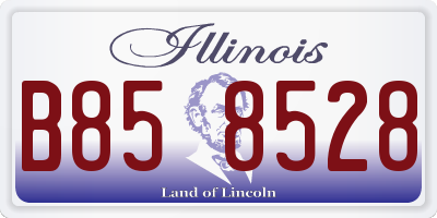 IL license plate B858528