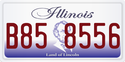 IL license plate B858556