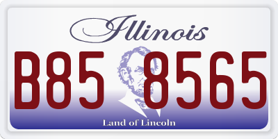 IL license plate B858565