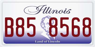 IL license plate B858568