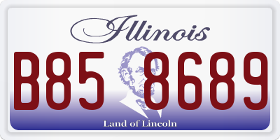IL license plate B858689