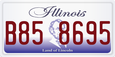 IL license plate B858695