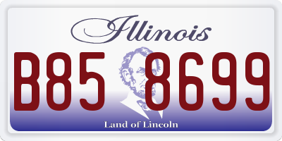IL license plate B858699