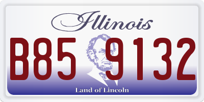 IL license plate B859132