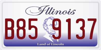 IL license plate B859137