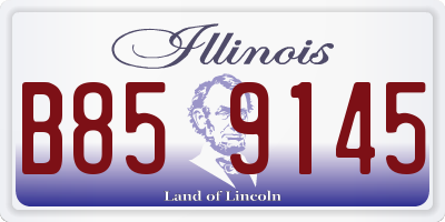 IL license plate B859145