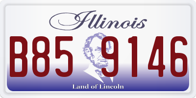IL license plate B859146