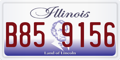 IL license plate B859156