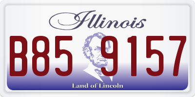 IL license plate B859157