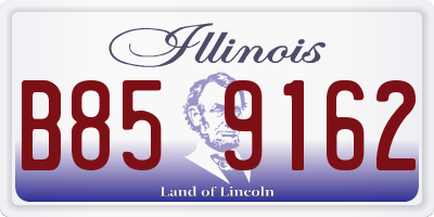 IL license plate B859162