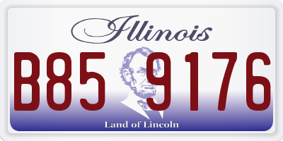 IL license plate B859176