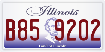 IL license plate B859202