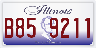 IL license plate B859211