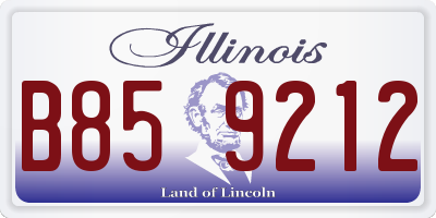 IL license plate B859212