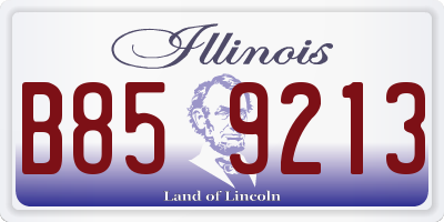 IL license plate B859213